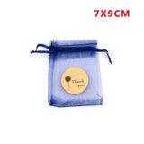 Arrival Unique Gauze Drawstring Pocket Organza Self-adhesive Stickers Round