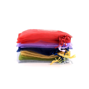 Arrival Unique Gauze Drawstring Pocket Organza Self-adhesive Stickers Round