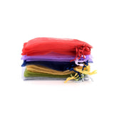 Arrival Unique Gauze Drawstring Pocket Organza Self-adhesive Stickers Round