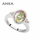 Arrival Jewelry ellipse crystal Wedding Bands Rings For Bridal Jewelry
