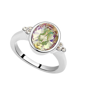 Arrival Jewelry ellipse crystal Wedding Bands Rings For Bridal Jewelry
