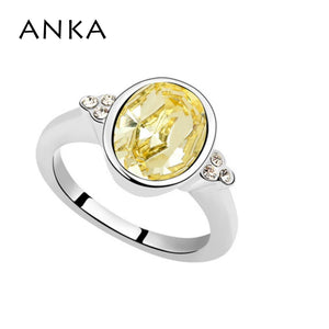 Arrival Jewelry ellipse crystal Wedding Bands Rings For Bridal Jewelry