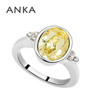 Arrival Jewelry ellipse crystal Wedding Bands Rings For Bridal Jewelry