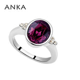 Arrival Jewelry ellipse crystal Wedding Bands Rings For Bridal Jewelry