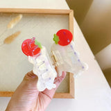 2-Tone Carrot Rabbit Hair Clip Claws for Woman Girls