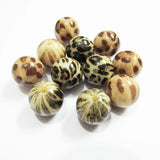 20mm 100pcs/lot Chunky Acrylic Leopard Beads