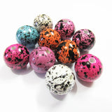 20mm Spray Bright Beads Imitation Bird Egg Bead Chunky Necklace Making