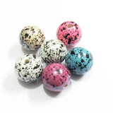 20mm Spray Bright Beads Imitation Bird Egg Bead Chunky Necklace Making