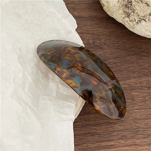 Elliptical Hairpins For Girls Acetate Spring Clip Bang Clip