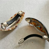 Elliptical Hairpins For Girls Acetate Spring Clip Bang Clip