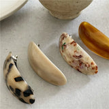 Elliptical Hairpins For Girls Acetate Spring Clip Bang Clip