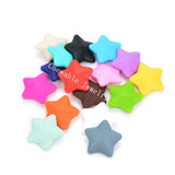 Food Silicone Teething Necklace Beads Jewelry Top Star Loose Beads (45mm)