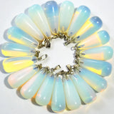 Natural Stone Droplets Pendant Necklace Men Women 50/piece