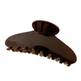 Geometric Coffee Hair Clip Claw Acetic Acid Shark Clip