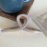 Large Patchwork Morandi Hair Clip Claw Acetic Acid Shark Clip Hair Accessory
