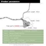 Sterling Silver Pendant Necklace Charm Choker for Women