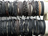 Leather Wrap Braided Hemp Bracelets Unisex Wristband Bracelet 30pcs
