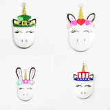 10pcs Unicorn Pendants Easter/St.Patrick's/Valentine's/4th Of July Bag