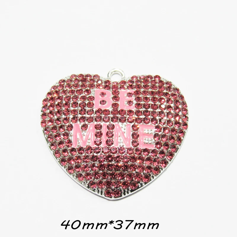 10pcs/lot Enamel Heart/Bear Pendants, Necklace Charms
