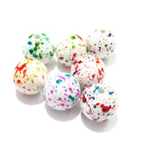 100pcs/bag Solid Spray Beads For Chunky Jewelry