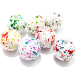 100pcs/bag Solid Spray Beads For Chunky Jewelry