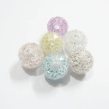 20mm 100pcs Chunky Faceted Crack Glitter Beads