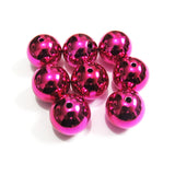 20mm 100pcs Dark Hotpink Acrylic UV Beads For Kids Necklace/Jewelry