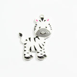 10pcs/lot Enamel Zebra Pendants For Chunky Kids Jewelry