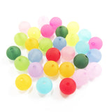 8-14mm Transparent Acrylic Matte Beads