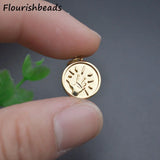 18k Plated Sun Hand Charms Pendants for Jewelry Making