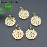 18k Plated Sun Hand Charms Pendants for Jewelry Making