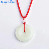 Night Light Stone Pendant Necklace Safe Buckle Sweater Chain for Women