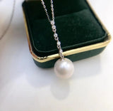 925 Sterling Silver Pendant Base for Pearl Crystal Jade Agate
