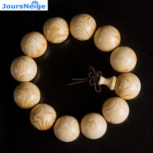 Wooden Buddha Beads Bracelet Lucky Hand String Jewelry