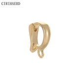 14K Plated Brass D Clasps DIY Jewelry Supplies