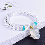 Fox Crystal Bracelet Faceted Bead Lucky Gift Women Marriage Jewelry