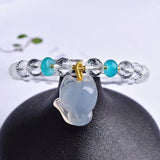 Fox Crystal Bracelet Faceted Bead Lucky Gift Women Marriage Jewelry
