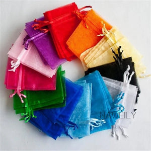 Organza Bags 13*18cm, Jewelry Packaging Pouches, Wedding Gift Bags, 100pcs/lot