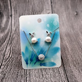 100 Green Feather Earring Display Cards - Jewelry Organizer