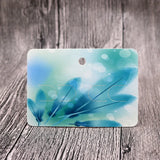 100 Green Feather Earring Display Cards - Jewelry Organizer