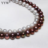Potato Freshwater Pearl Beads 0.8mm 14.6 Inch DIY Necklace Bracelet