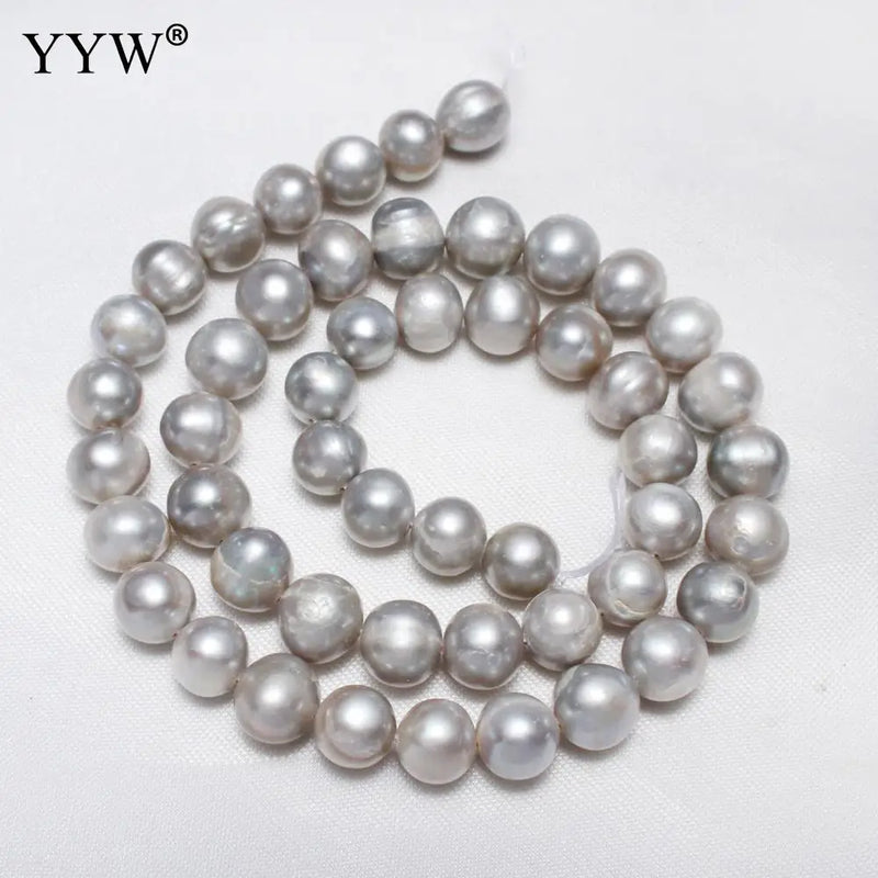 Potato Freshwater Pearl Beads 0.8mm 14.6 Inch DIY Necklace Bracelet