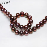 Potato Freshwater Pearl Beads 0.8mm 14.6 Inch DIY Necklace Bracelet