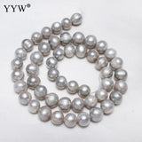 Potato Freshwater Pearl Beads 0.8mm 14.6 Inch DIY Necklace Bracelet
