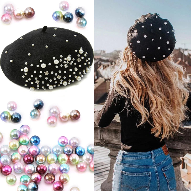 Pearls Mix Beads For Garment Shoes Hair Clips