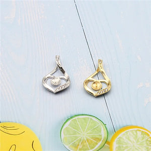 Pendant Base Mountings for Pearls Beads Stones, 10pcs/lot