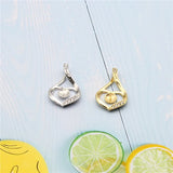 Pendant Base Mountings for Pearls Beads Stones, 10pcs/lot