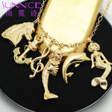 18K Filled African Pendant Box Collection HipHop Jewelry