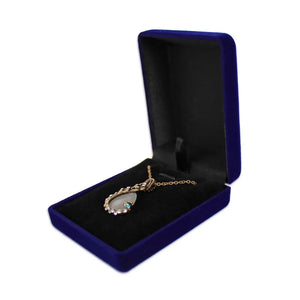 Velvet Casket Pendant Necklace Chain Storage Box