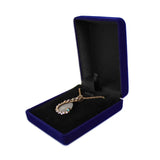 Velvet Casket Pendant Necklace Chain Storage Box
